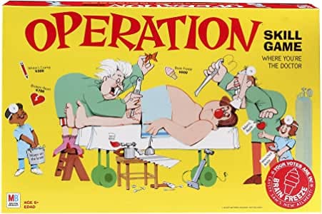 Operation game for kindergarteners