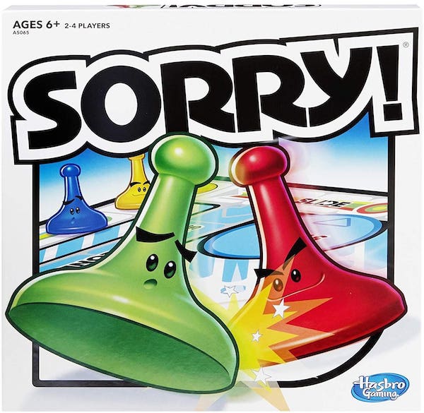 Sorry! board game for 6 year olds