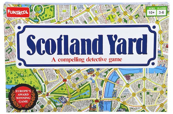 Scotland Yard detective game for 10 year olds