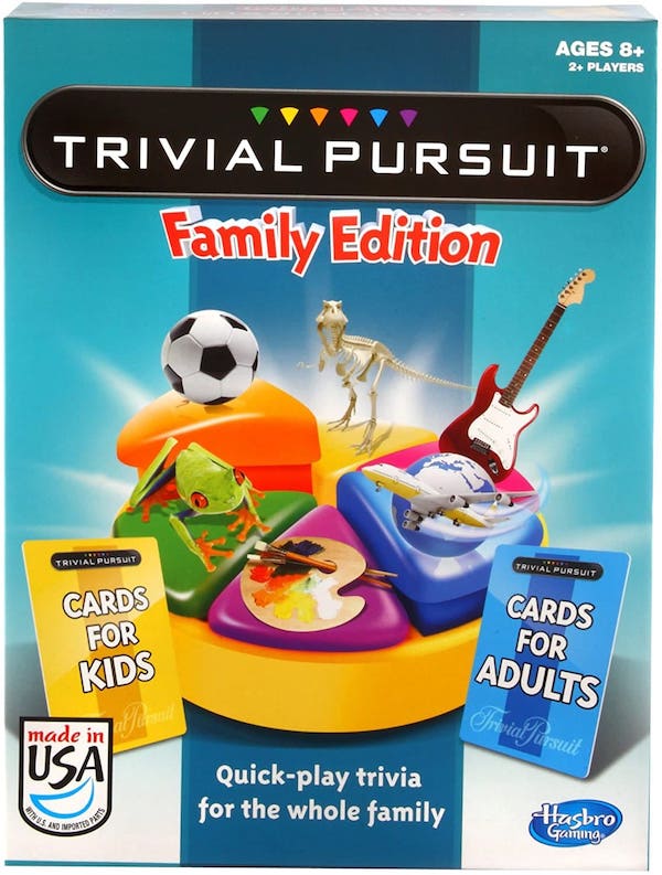 Trivial Pursuit board game for family