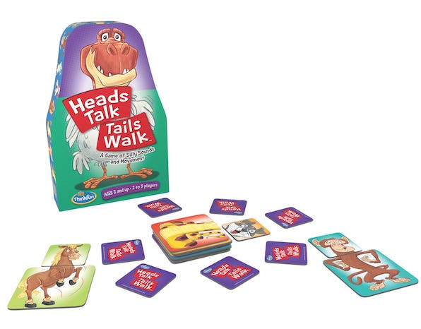Heads talk Tails Walk board game for 5 year olds
