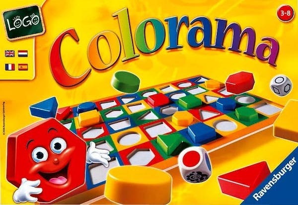Colorama educational board game for kids 5 year olds