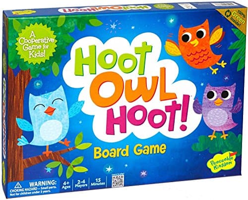 Hoot Owl Hoot strategy board game for 5 year olds