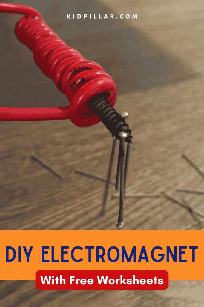 DIY Electromagnet Science project for kids