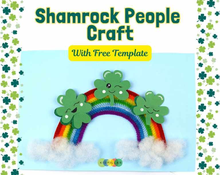 Easy Shamrock craft with Free Template