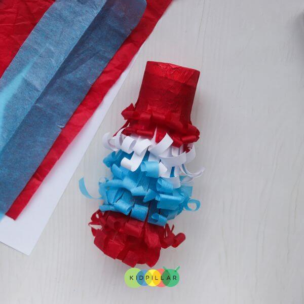 Fun Fireworks craft for kids with paper