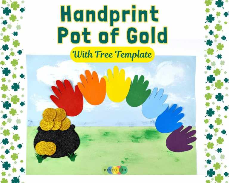 Pot of Gold Handprint Craft for Preschoolers