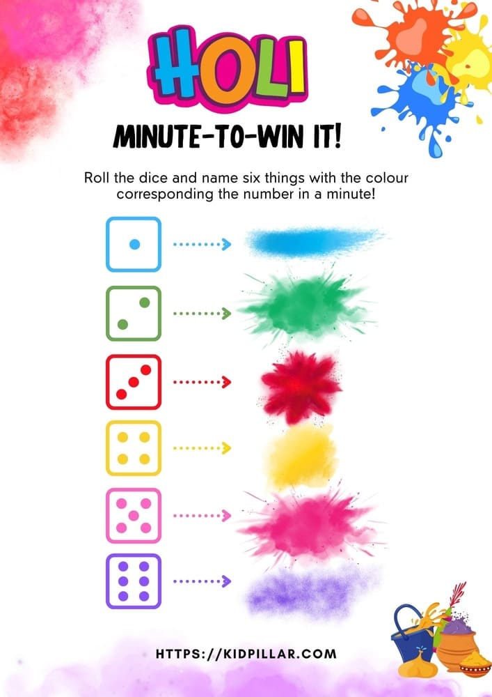 Holi Minute-To-Win-It