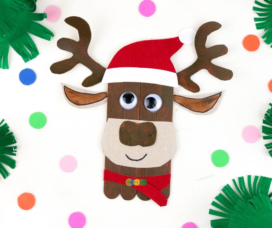 popsicle stick reindeer craft