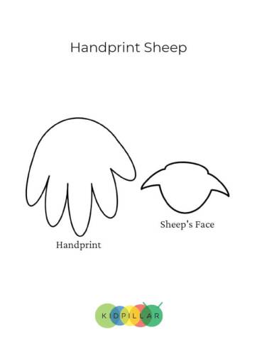 Sheep craft template