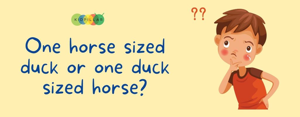 horse or duck Animals this or that questions for kids