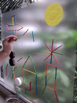 Toothpick craft for toddlers