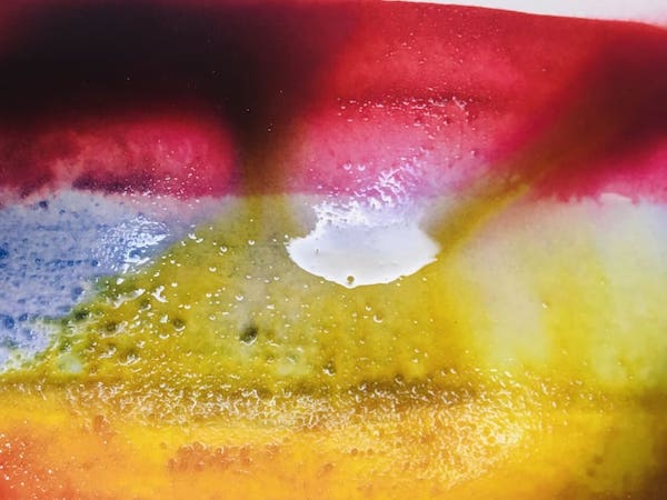 Baking soda fizzing paints