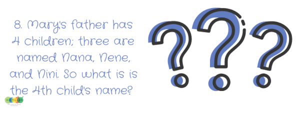 What is the 4ht child's name of Mary's father - Funny Riddles For Kids