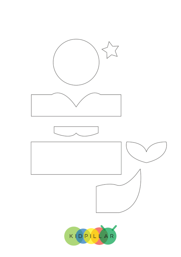 Mermaid Craft Template